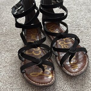 Sam Edelman Women's Black Suede Sandals